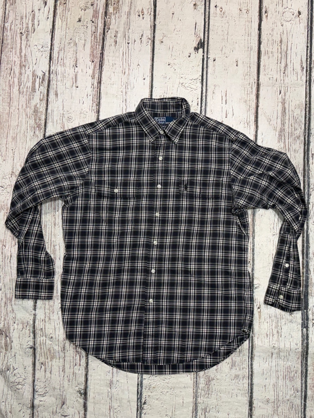Polo Ralph Lauren Black Check Men's Button Down Classic Fit Shirt